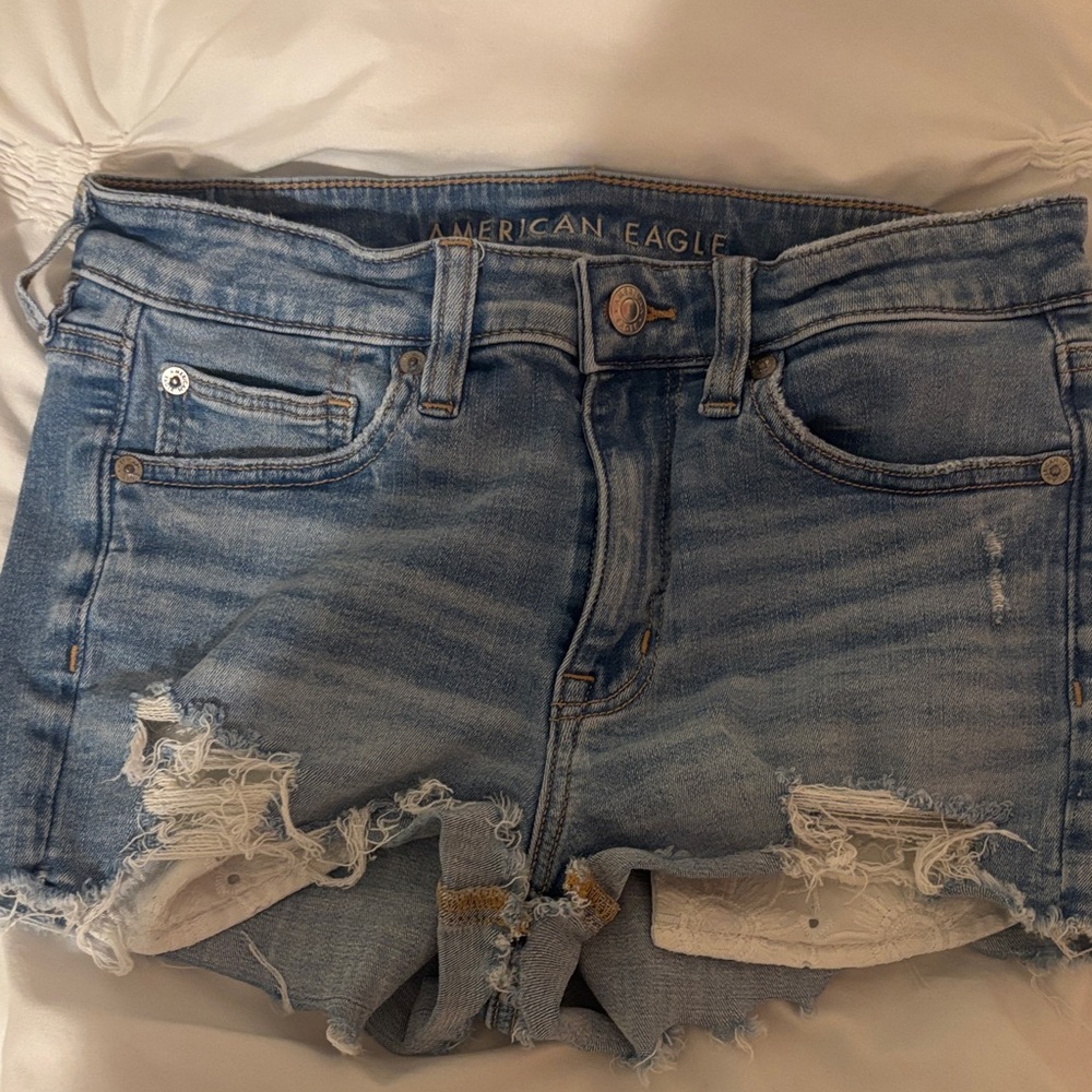American Eagle Outfitters Light Blue Denim Shorts